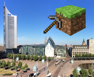 Ausschnitt eines Minecraft-Bildes