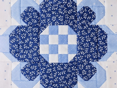 Blumenpanel in Foundation Paper Piecing