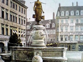 Leipziger Brunnen und Handpumpen