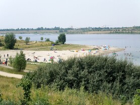 im Naturschutzgebiet Schladitzer Bucht